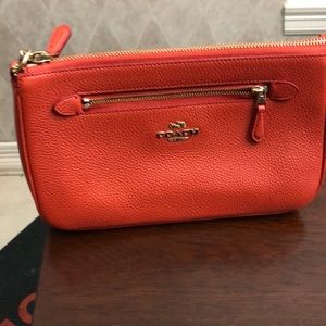 Orange Coach Bag